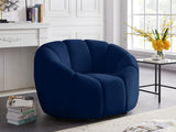 Elijah Modern Velvet Chair with Deep Channel Tufting and Plush Comfort for Contemporary Spaces