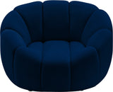 Elijah Modern Velvet Chair with Deep Channel Tufting and Plush Comfort for Contemporary Spaces