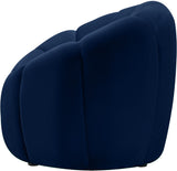 Elijah Modern Velvet Chair with Deep Channel Tufting and Plush Comfort for Contemporary Spaces