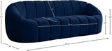 Elijah Modern Velvet Sofa with Deep Channel Tufting - Luxurious Comfort for Contemporary Spaces