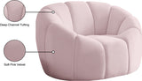 Elijah Modern Velvet Chair with Deep Channel Tufting and Plush Comfort for Contemporary Spaces