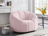 Elijah Modern Velvet Chair with Deep Channel Tufting and Plush Comfort for Contemporary Spaces