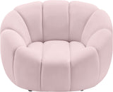 Elijah Modern Velvet Chair with Deep Channel Tufting and Plush Comfort for Contemporary Spaces