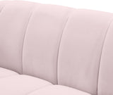 Elijah Modern Velvet Chair with Deep Channel Tufting and Plush Comfort for Contemporary Spaces