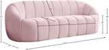 Elijah Modern Velvet Sofa with Deep Channel Tufting - Luxurious Comfort for Contemporary Spaces