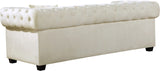 Bowery Contemporary Loveseat with Stylish Tufted Velvet Upholstery and Elegant Nailhead Trim