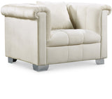 Kayla Contemporary Chair with Stylish Velvet Upholstery and Sleek Chrome Legs - Perfect for Any Home