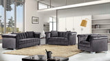 Kayla Contemporary Chair with Stylish Velvet Upholstery and Sleek Chrome Legs - Perfect for Any Home