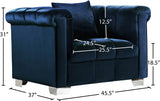 Kayla Contemporary Chair with Stylish Velvet Upholstery and Sleek Chrome Legs - Perfect for Any Home