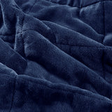 Reversible Down Alternative Bedding Blanket, Navy Blue
