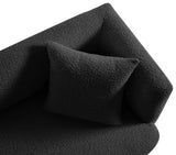 Marcel Contemporary Sofa with Curved Back Design, Plush Comfort, and Elegant Boucle Fabric Finish