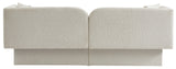 Marcel Contemporary Sofa with Curved Back Design, Plush Comfort, and Elegant Boucle Fabric Finish
