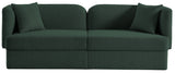 Marcel Contemporary Sofa with Curved Back Design, Plush Comfort, and Elegant Boucle Fabric Finish