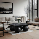 Fitch - Oak Veneer Coffee Table - 4 Legs