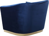 Arabella Velvet Chair - Glamorous Comfort with Gold Stainless Steel Base and Curved Design for Modern Spaces
