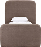 Fira - Chenille Fabric Upholstered Bed