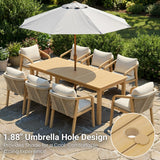 Patio Dining Table Acacia Wood Picnic Table For Backyard
