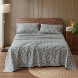 Classic Printed Cotton Flannel Sheet Set, Pine Branches