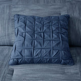 Seersucker Comforter Set, Navy Blue