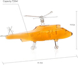 Helicopter Wine & Whiskey Decanter Black Hawk Chopper 750ml