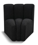 Arc - Boucle Fabric Curved Corner Chair