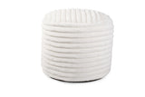 Pouf Tall Shar Pei White