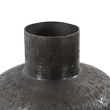 Etched Crossways Short Neck Bottle Vase- Medium