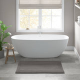 100% Cotton Tufted 3000 Gsm Reversible Bath Rug, Charcoal