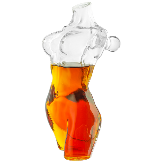 Lady Body Sculpture Whiskey & Wine Decanter Elegant Glass