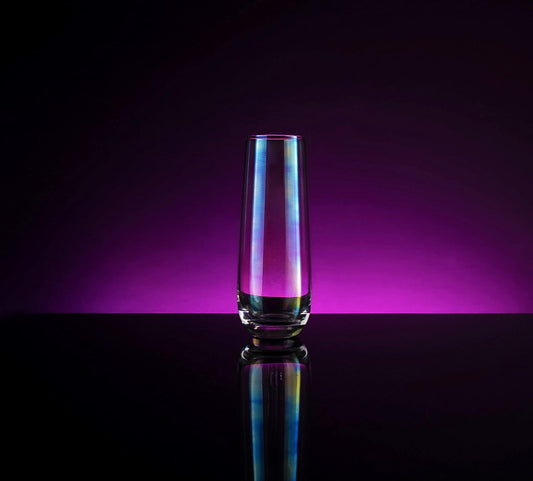 Iridescent Luster Pearl Radiance Set of 4 Wine Glasses 10oz