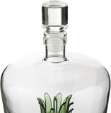 Tequila Decanter With Agave Plant,  25 Ounce Bottle