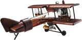 (EU ONLY) Whiskey-Dekanter-Set und Gläser, antikes Holz-Flugzeug