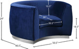 Julian Velvet Chair - Luxurious Curved Design with Gold Stainless Steel Base for Modern Elegance
