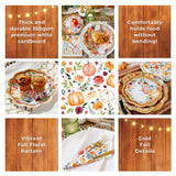 Fall Thanksgiving Tableware Set 62pc for 16 Guests