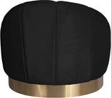 Shelly Velvet Contemporary Chair - Elegant Shell Design with Brushed Gold Base for Modern Spaces