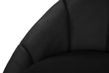 Shelly Velvet Contemporary Chair - Elegant Shell Design with Brushed Gold Base for Modern Spaces