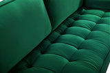 Emily Contemporary Chair with Plush Cushions, Wooden Legs, and Stylish Roll Pillows for Comfort