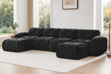 MYLO 140" 4-Seater Sofa with 2 Ottomans