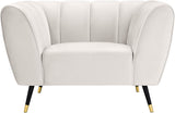 Beaumont Velvet Modern Chair – Luxurious Black Upholstery with Gold-Tipped Legs & Deep Tufting Comfort