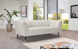 Beaumont Velvet Sofa - Luxurious Black Upholstery with Gold-Tipped Legs & Deep Tufted Comfort Design