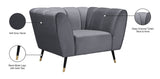 Beaumont Velvet Modern Chair – Luxurious Black Upholstery with Gold-Tipped Legs & Deep Tufting Comfort
