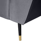Beaumont Velvet Modern Chair – Luxurious Black Upholstery with Gold-Tipped Legs & Deep Tufting Comfort