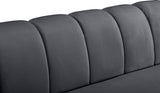 Beaumont Velvet Sofa - Luxurious Black Upholstery with Gold-Tipped Legs & Deep Tufted Comfort Design