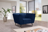 Beaumont Velvet Modern Chair – Luxurious Black Upholstery with Gold-Tipped Legs & Deep Tufting Comfort