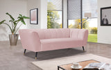 Beaumont Velvet Sofa - Luxurious Black Upholstery with Gold-Tipped Legs & Deep Tufted Comfort Design