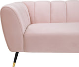 Beaumont Velvet Sofa - Luxurious Black Upholstery with Gold-Tipped Legs & Deep Tufted Comfort Design