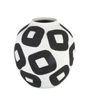 Pagliacci Small Black & White Vase