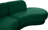 Rosa Velvet Three-Piece Sectional Sofa – Stylish Comfort for Modern Living Rooms and Spaces