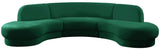Rosa Velvet Three-Piece Sectional Sofa – Stylish Comfort for Modern Living Rooms and Spaces