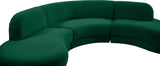 Rosa Velvet Three-Piece Sectional Sofa – Stylish Comfort for Modern Living Rooms and Spaces